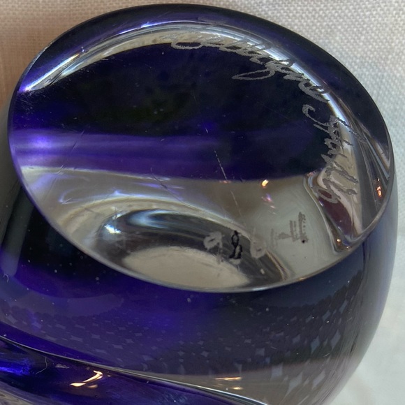 Zellique Studios Vintage 1986 Hand Blown Art Glass Love Bird - Picture 6 of 9